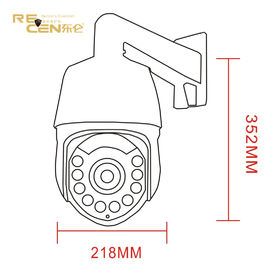 Tower Crane Video Monitoring System Humanoid Tracking Full Color Ball Camera 360°